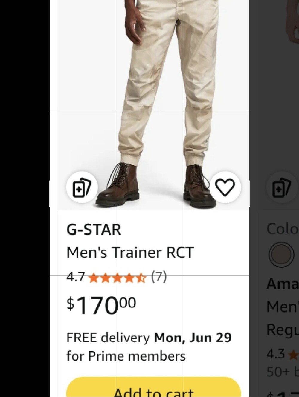 G-STAR Men's Cargo Pants in Beige